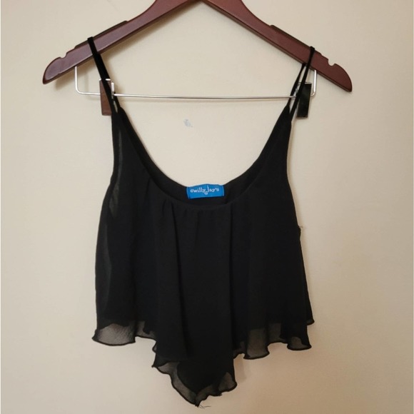 Willy Jay's Black Layered Tank Top Size Small - Picture 10 of 10
